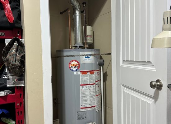 Residential gas water heater replacement